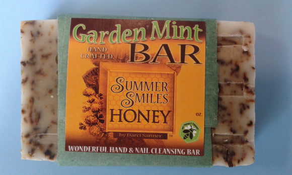 Garden Mint Soap made by Summer Smiles Honey Farm