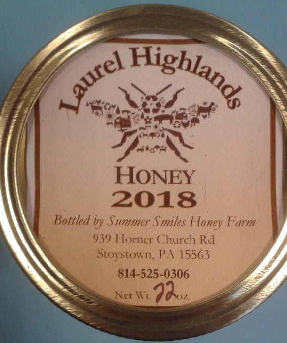Summer Smiles Raw Honey 1 Pint - Summer Smiles Honey Farm 