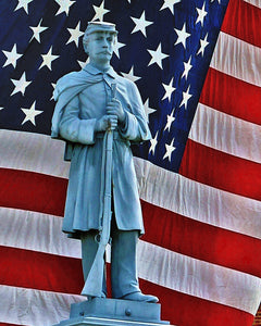 Ron Bruner's - Civil War Monument - Somerset County Photo Note Cards - 6pkg.