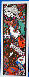 Handmade Zen Mind Artwork Bookmark - Bug - Kimberly Fagan