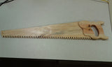 Handmade Decorative Wooden Saw  - Turkey Duster Game Calls